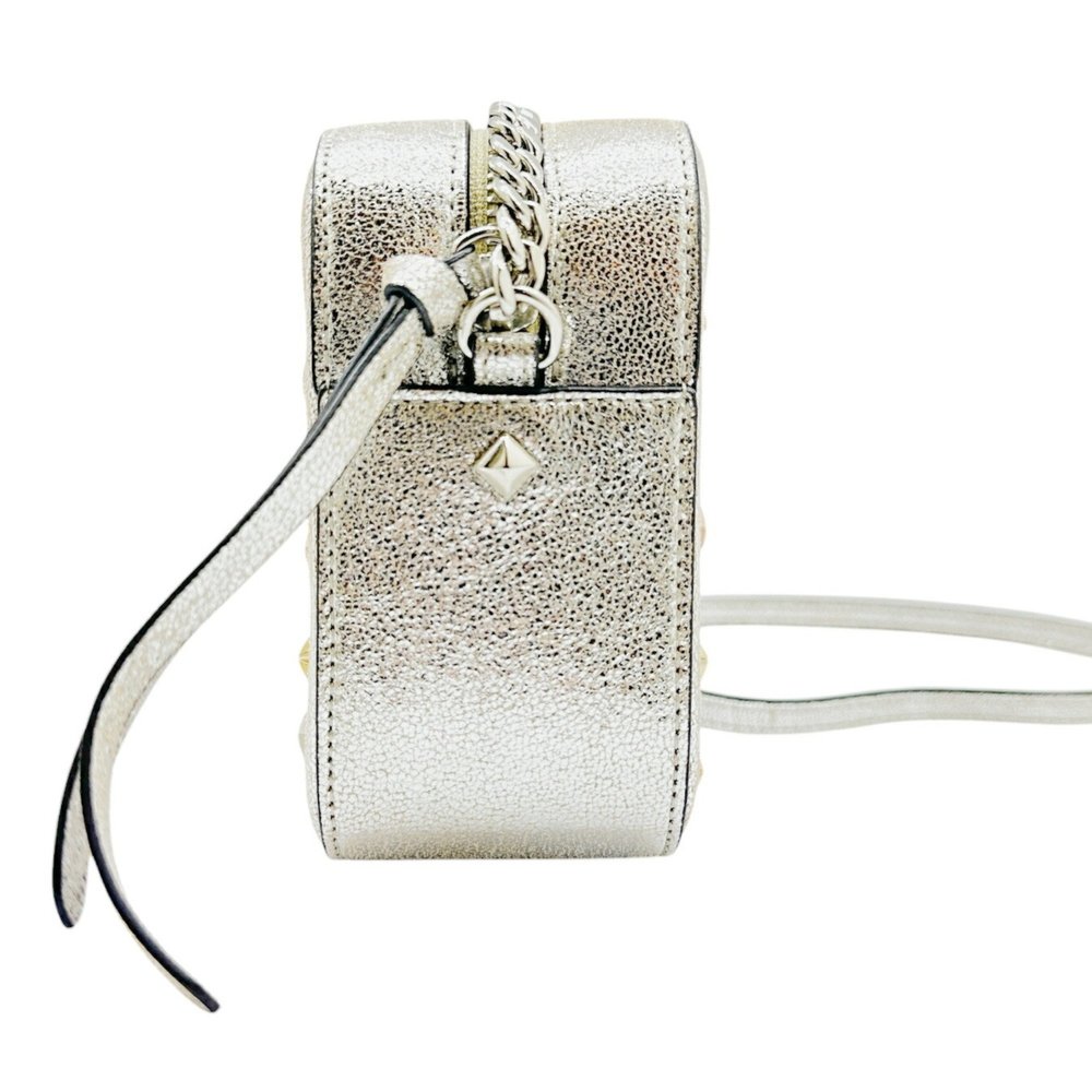 JIMMY CHOO Silver Leather Shoulder Bag - Picture 3 of 12